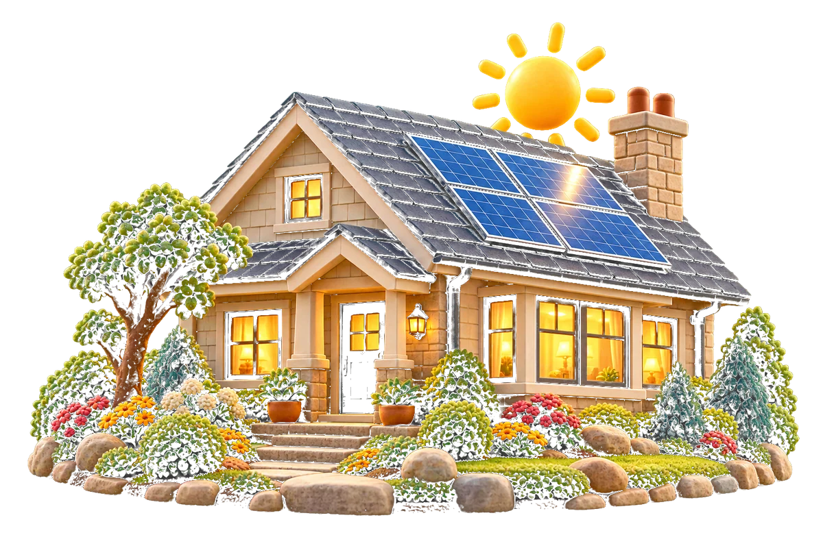 Clay-crafted completed efficient home
